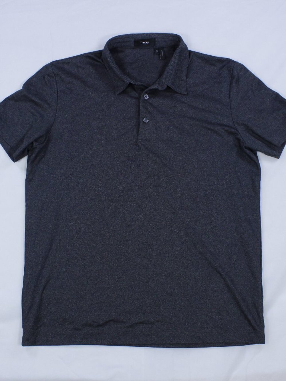 Theory Women's Polo – Heather Gray‎ – Size M – Performance Fabric